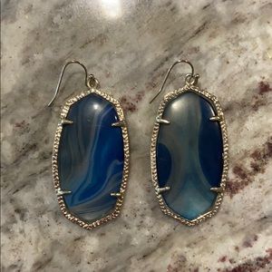 Kendra Scott “Danielle” earring - silver/blue